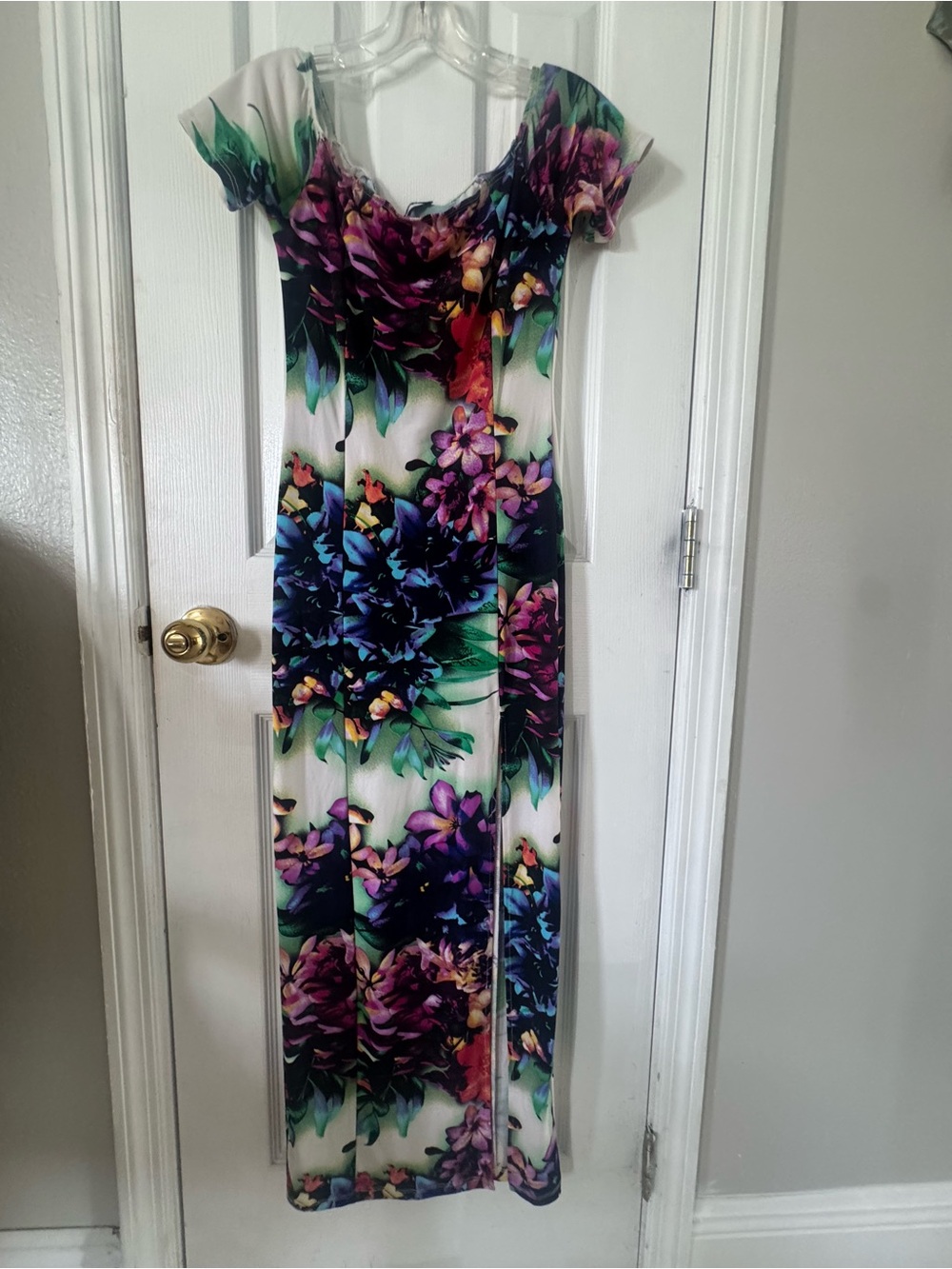 Fashion Nova Black and Pink Floral Dress